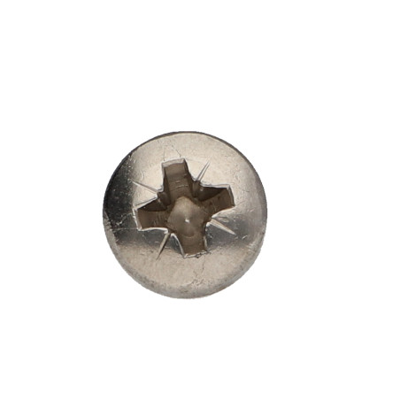1 x Metallschrauben Edelstahl A2 breitem gewölbtem kopf Pozi PZ4 M6x12 Schraubensicherung