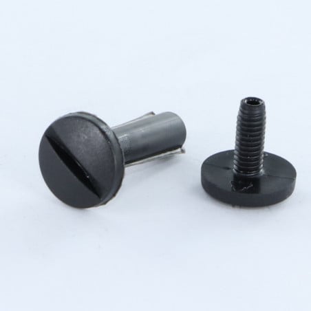1 x Klemmschraube M6x20 Durchmesser Tube 8 schwarzes Nylon 2 stück Männlich weiblich