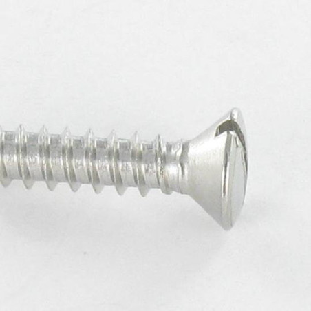 1 x Blechschraube Edelstahl A2 Flacher Senkkopf Gespalten 3,9 x 16