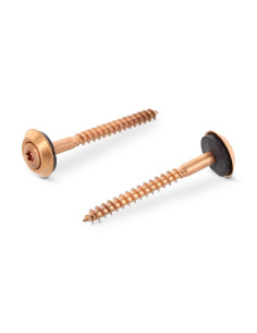 Holzschrauben Flacher Senkkopf T20 Edelstahl A2 Kupfer...