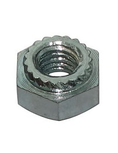 Sechskant-Blechmutter M12 Edelstahl A2 Materialdicke 3