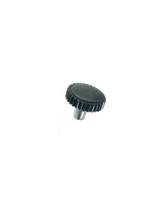 Metallschrauben Kopf Gerändelt schwarzes Nylon Stange...