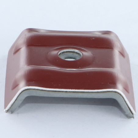 1 x Kalotten mit wasserfesten EPDM-Dichtung 40x25 Aluminium RAL8012 rotbraun