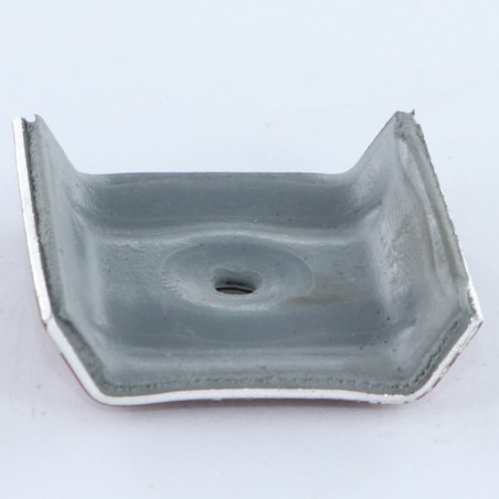 1 x Kalotten mit wasserfesten EPDM-Dichtung 40x25 Aluminium RAL8012 rotbraun
