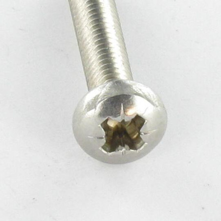 1 x Gewindefurchende Schraube Zylindrischer Halbrundkopf M3X5 Pozi PZ2 Edelstahl A2 Mikroschrauben