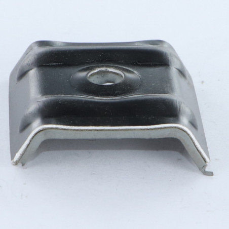 1 x Kalotten mit wasserfesten EPDM-Dichtung 40x25 Aluminium RAL9005 tiefschwarz