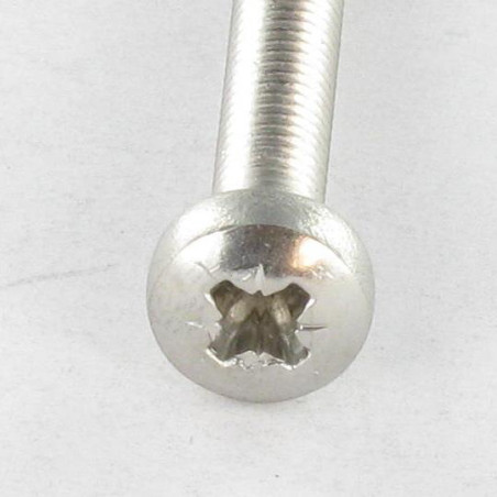 1 x Metallschrauben breitem gewölbtem kopf Pozi PZ3 M4x10 Edelstahl A4