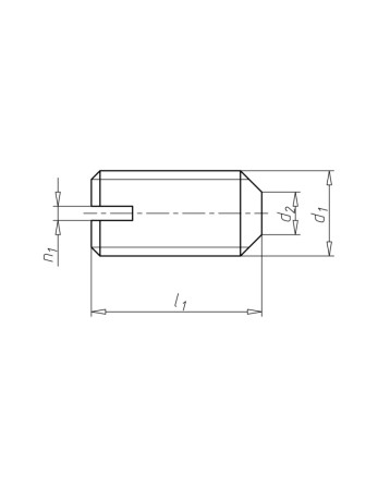 1 x Metallschrauben Stellschraube Gespalten...