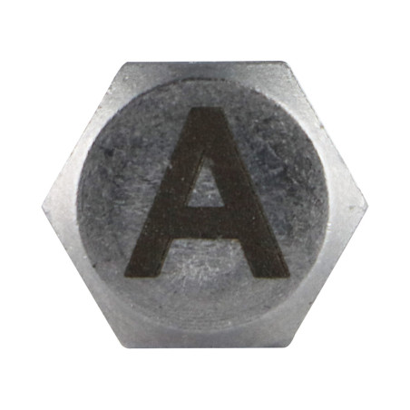 1 x Metallschrauben Sechskantkopf 8x35 Edelstahl A4 mit Buchstabengravur "HAT"