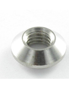 Linsensenkmuttern mit Schlitz M6 Edelstahl A4 2