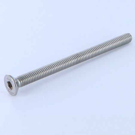 1 x Metallschrauben Innensechskant mit flachem Kopf Schraubenschlüssel 5 M8X100 Gesamtgewinde Edelstahl A4