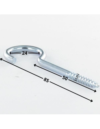 1 x Haken SCHRANK 5,25 x 50 Mit Gewinde 30...