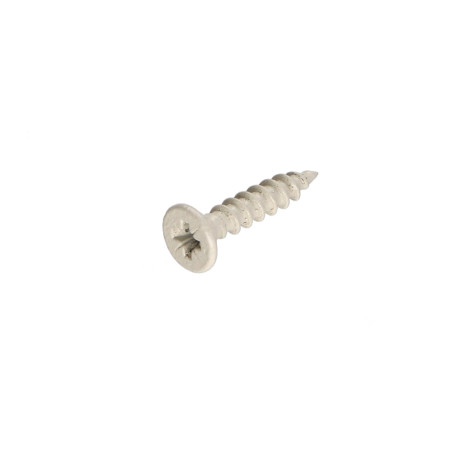1 x Spanplattenschrauben Edelstahl A2 Senkkopfschraube Pozi 4x20 Weißer Lack 9010