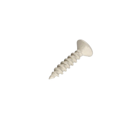 1 x Spanplattenschrauben Edelstahl A2 Senkkopfschraube Pozi 4x20 Weißer Lack 9010