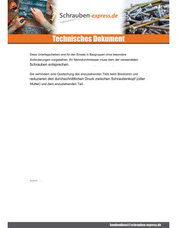 1 x Scheiben/Unterlegscheibe Flach M8x22x1,5 L...