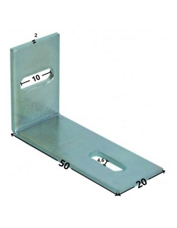 1 x Halterungen Einstellung 32x50x20 2 Löcher...