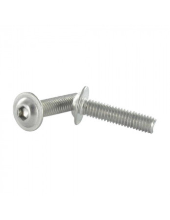 1 x Metallschrauben Flachrundschraube mit...