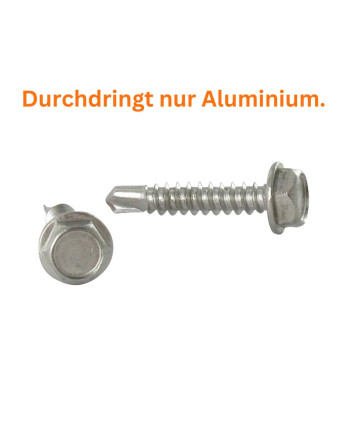 1 x Selbstbohrende Schrauben Sechskantkopf 6,3...