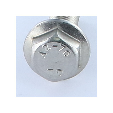1 x Metallschrauben Sechskantkopf Glatte Flansche M10x25 Edelstahl A2