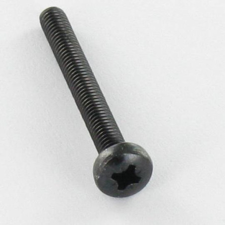 1 x Metallschrauben Edelstahl A2 Schwarz breitem gewölbtem kopf Pozi PZ3 M5x10