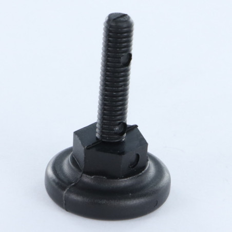 1 x FUSS Schraubenwinde Einstellung M6x25 Kopf-Durchmesser 20 Nylon