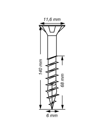 1 x Spax T-STAR MEHR Senkkopfschraube T30...