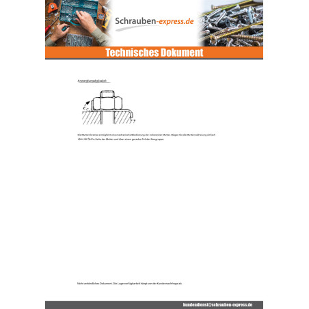 1 x Sicherung D Muttern Halterungen Von Durchmesser M20 Edelstahl A2