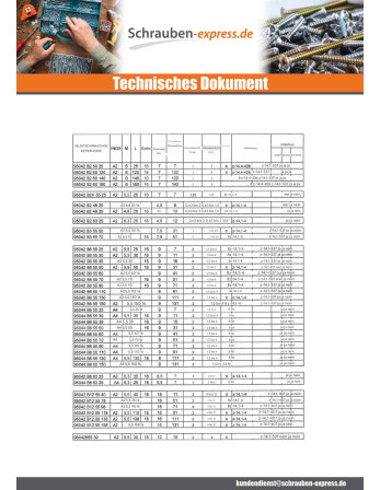 1 x Selbstbohrende Schrauben Bimetall...