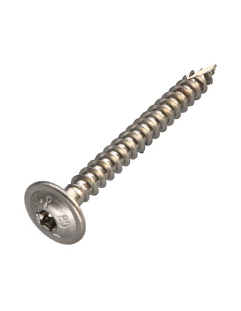 1 x Spanplattenschrauben Edelstahl A2 8x90 Mit...