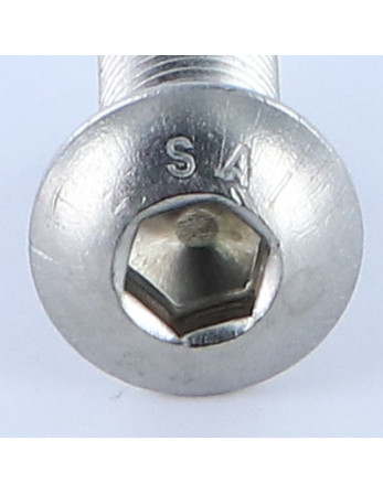 1 x Metallschrauben Flachrundschraube mit...
