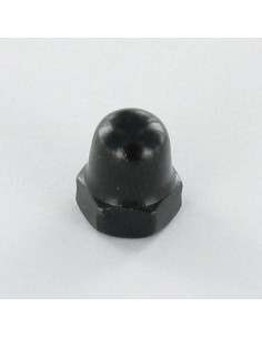 Hutmutter Edelstahl A2 Schwarz M5 Schwarz