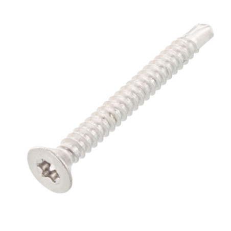 1 x Selbstbohrende Schrauben Senkkopfschraube 6,3 x 100 T30 Edelstahl AISI 410