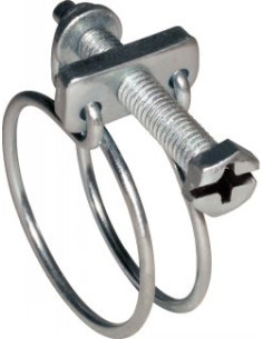 Schlauchschelle mit Doppeldraht Durchmesser 70 für 75...