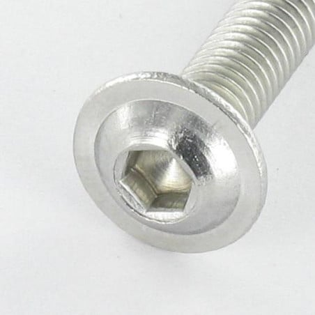 1 x Metallschrauben Flachrundschraube mit Innensechskant Kreuzschlitz mit Flansch M3X12 Schraubenschlüssel 2 Edelstahl A2