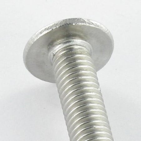 1 x Metallschrauben Flachrundschraube mit Innensechskant Kreuzschlitz mit Flansch M3X12 Schraubenschlüssel 2 Edelstahl A2