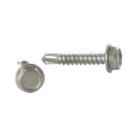 1 x Selbstbohrende Schrauben Sechskantkopf 4,2 x 25 Edelstahl A2