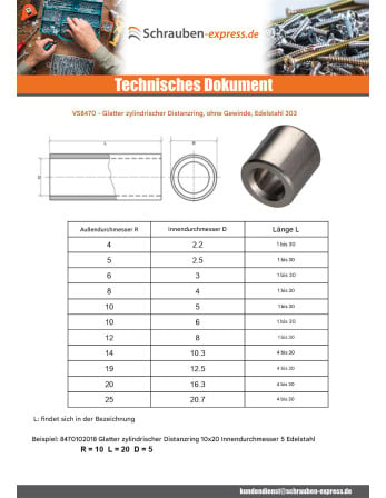 1 x Kupplungsmutter Zylindrisch Glatt 14x5...