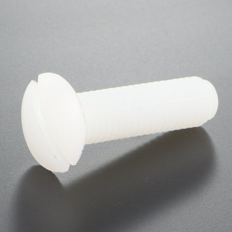 1 x Metallschrauben Flacher Senkkopf Gespalten M3X20 natürlich nylon