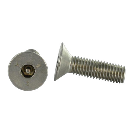 1 x Metallschrauben Edelstahl A2 Sichere Innensechskant mit flachem Kopf Schraubenschlüssel 2 mit Zapfen M3X10