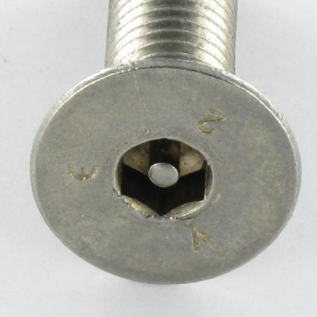 1 x Metallschrauben Edelstahl A2 Sichere Innensechskant mit flachem Kopf Schraubenschlüssel 2 mit Zapfen M3X10