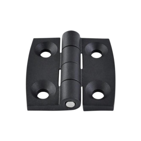 1 x Scharnier Viereckig 60x60 schwarzes Nylon