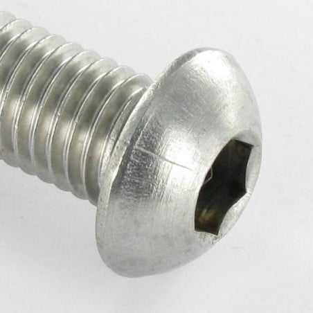 1 x Metallschrauben Edelstahl A2 Flachrundschraube mit Innensechskant M5X70 Gesamtgewinde Schraubenschlüssel 3