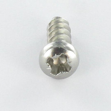 1 x Schraube für Kunststoff Zylindrischer Halbrundkopf Pozi 4x12 Gewinde 30 degrees Edelstahl A2