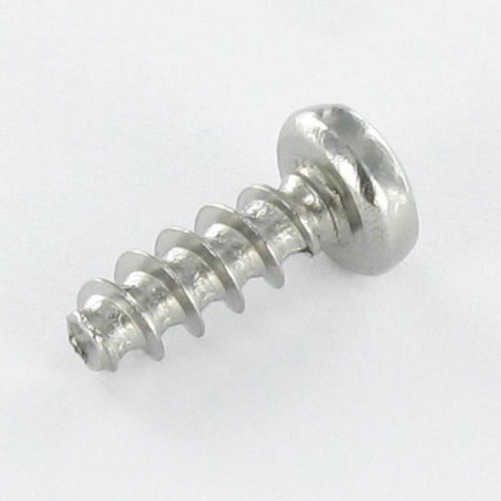 1 x Schraube für Kunststoff Zylindrischer Halbrundkopf Pozi 4x12 Gewinde 30 degrees Edelstahl A2