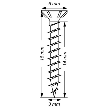 1 x Spax T-STAR MEHR Senkkopfschraube T10 Edelstahl A2 3x16 Gesamtgewinde Mikroschrauben