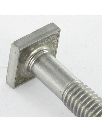 1 x Metallschrauben M6x16 Kopf Viereckig 10x10...