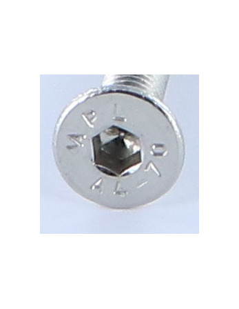 1 x Metallschrauben Innensechskant mit flachem...