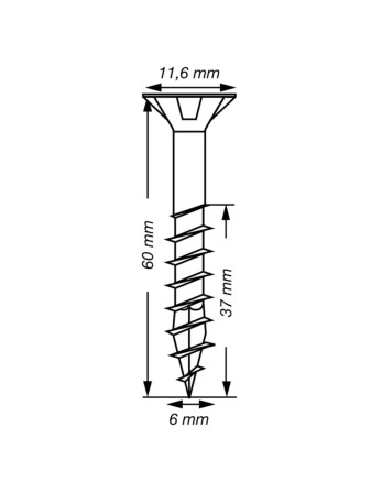 1 x Spax T-STAR MEHR Senkkopfschraube T30...