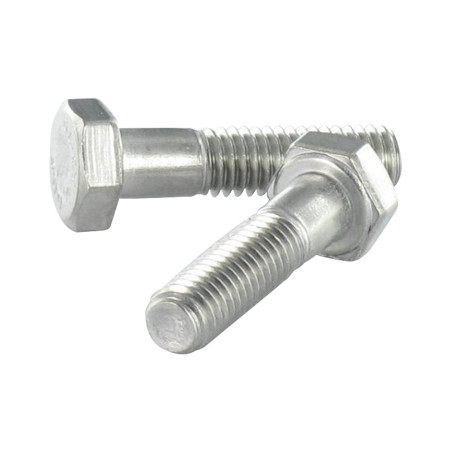 1 x Schrauben mit teilgewinde Sechskantkopf 3/8X 2 1/2" Teilgewinde UNC oder Britisches BSW Whitworth-Gewinde Edelstahl A2