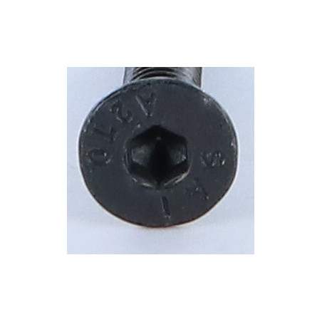 1 x Metallschrauben Edelstahl A2 Innensechskant mit flachem Kopf Schraubenschlüssel 4 M6X30 Schwarz Gesamtgewinde